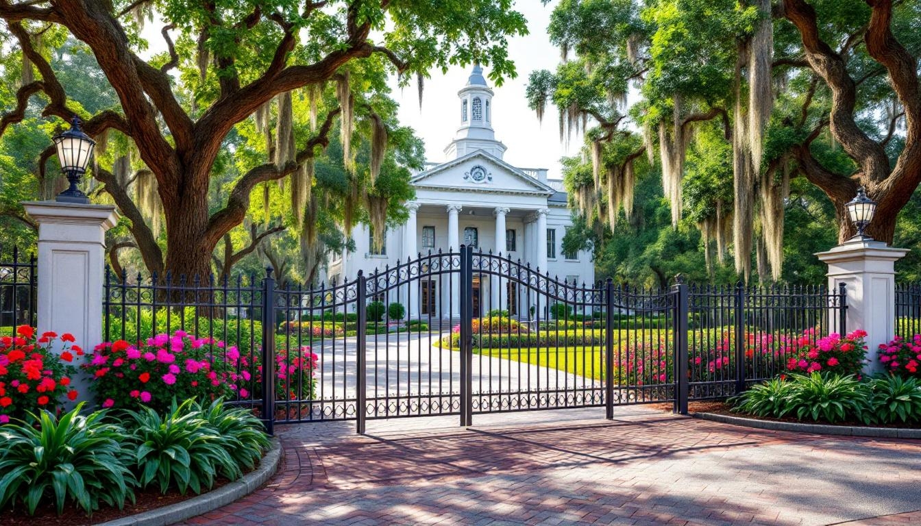 Aluminum fence for government institutions