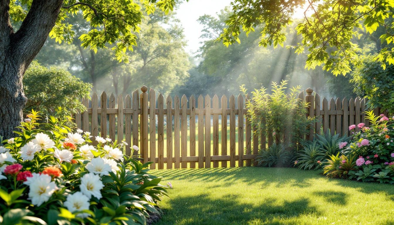 Wooden temporary fence