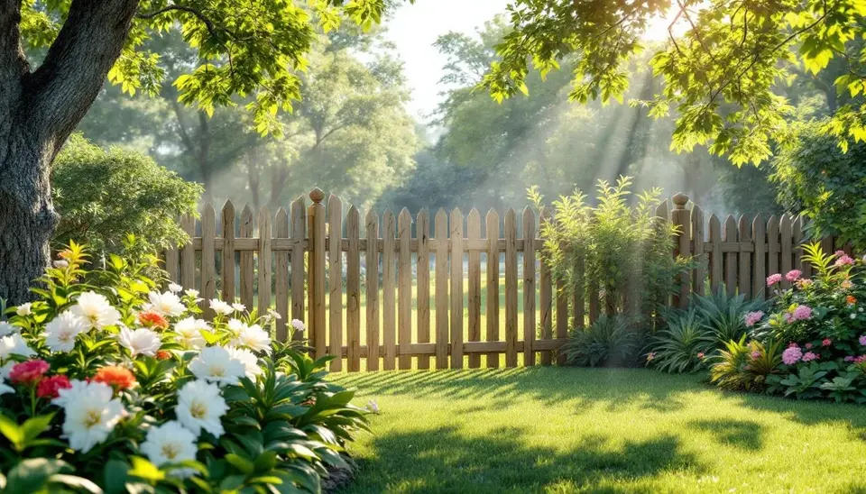 Wooden temporary fence