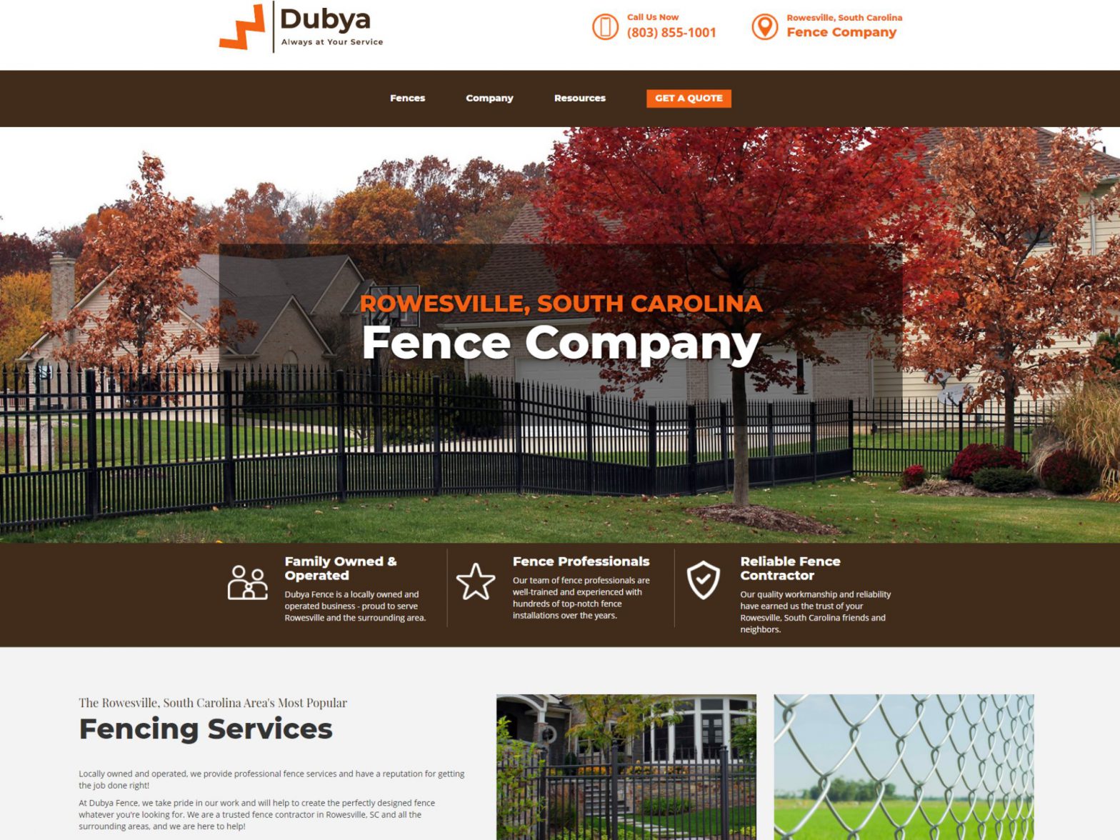 Meet Dubya Fence Co! Best Fence Company for Rowesville, SC