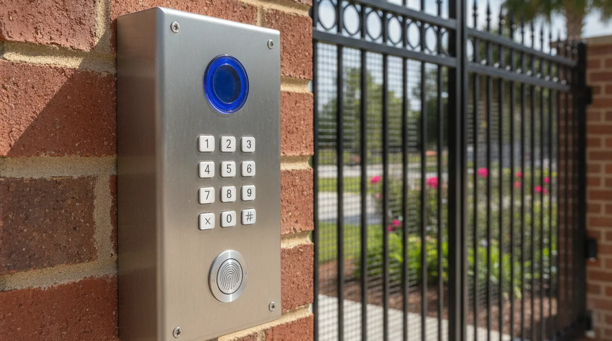 AES keypad entry system for commercial gate in Summerville SC