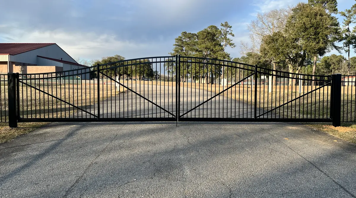 Automatic gate installation in Orangeburg SC by Dubya LLC - ornamental driveway gate
