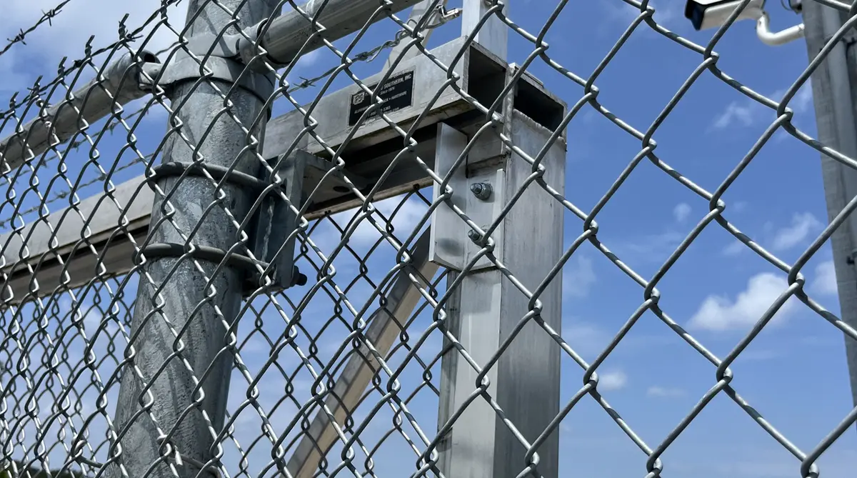 Chain link fence installation in Rowesville, SC by Dubya Fence and Automatic Gates