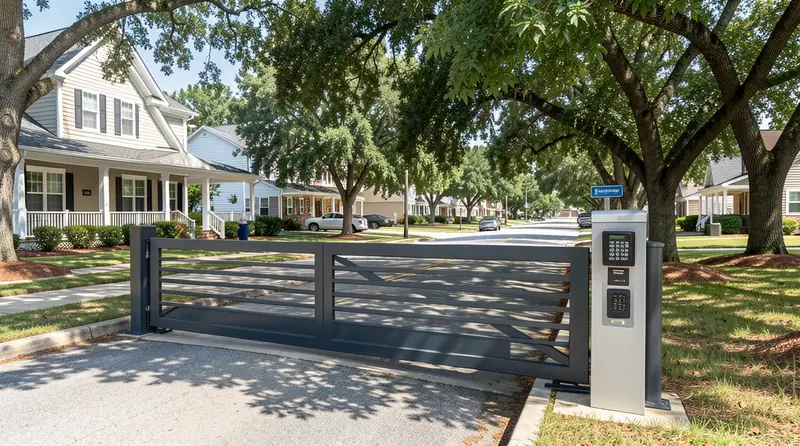 Commercial gate access control installation in Branchville SC