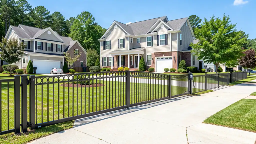 Electric gate opener installation at a Springfield SC residential property