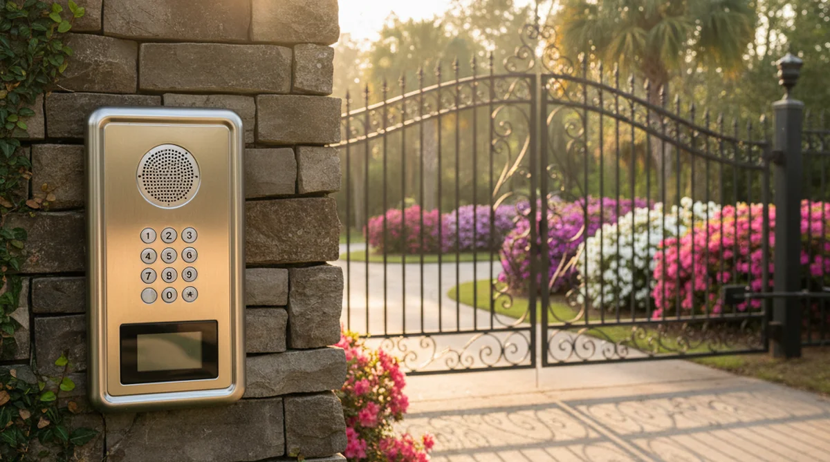 Telephone entry system at Summerville gated community
