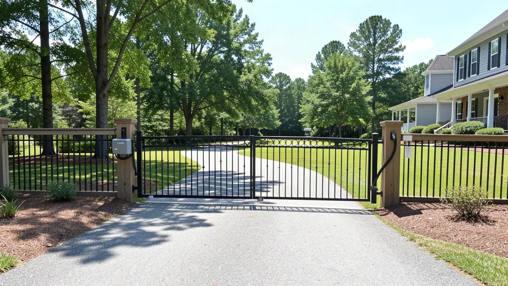 Automatic gate operator installation for converting a manual gate to automatic in Neeses SC