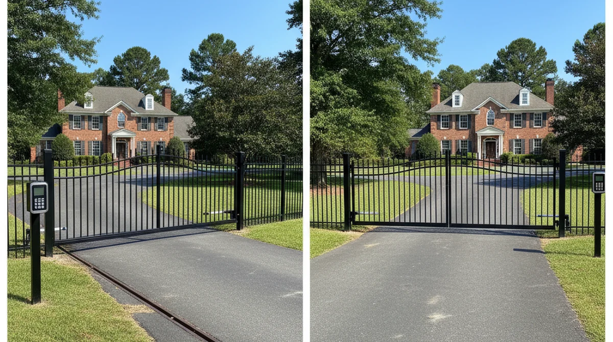 Sliding gate versus swing gate installation in Orangeburg SC