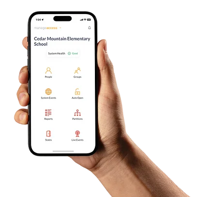 PDK Access mobile app on smartphone