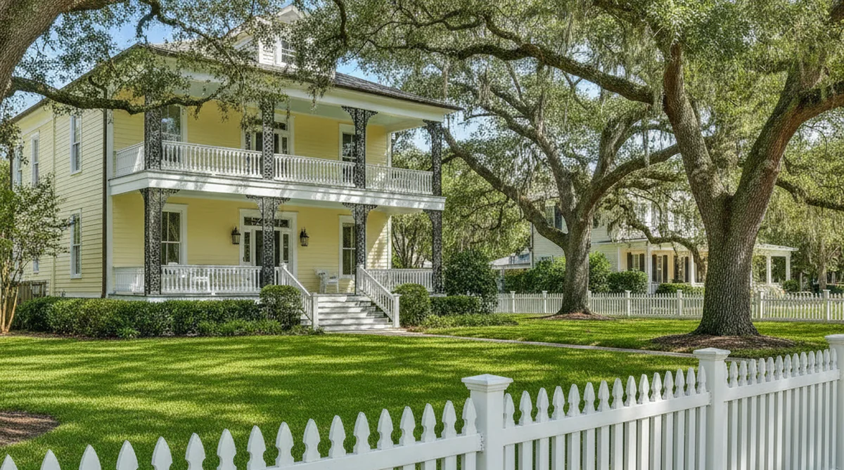 White picket fence installation Holly Hill SC