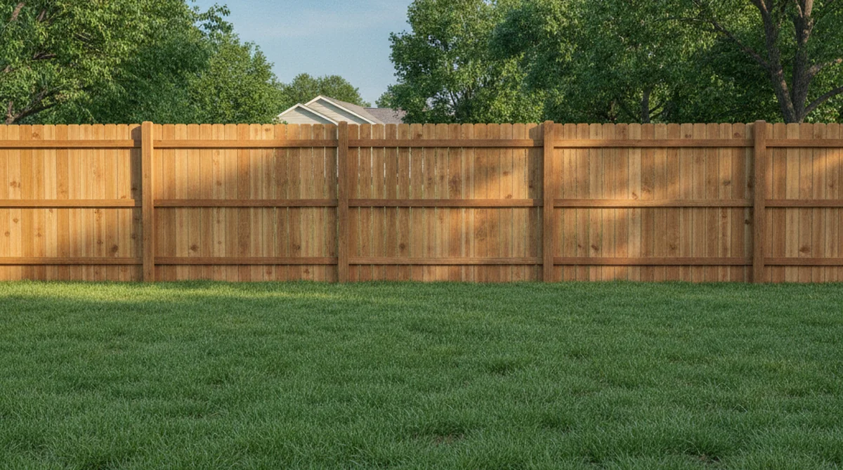 Shadow box fence in Sumter SC backyard